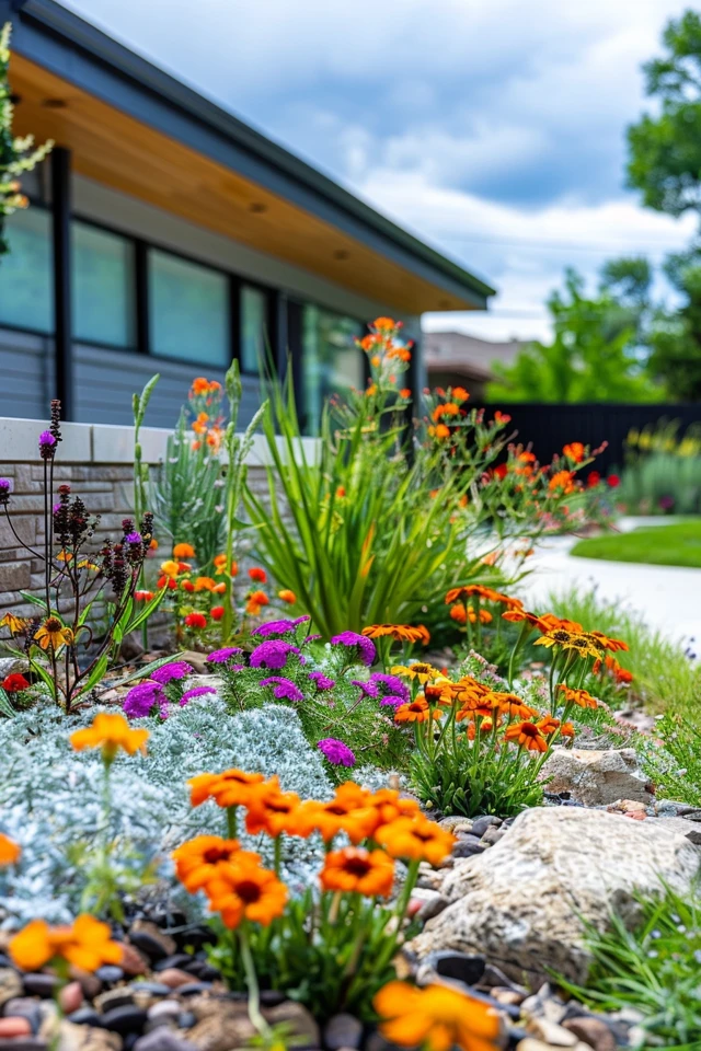 Dry Meadow Planting in Rancher Front Yard