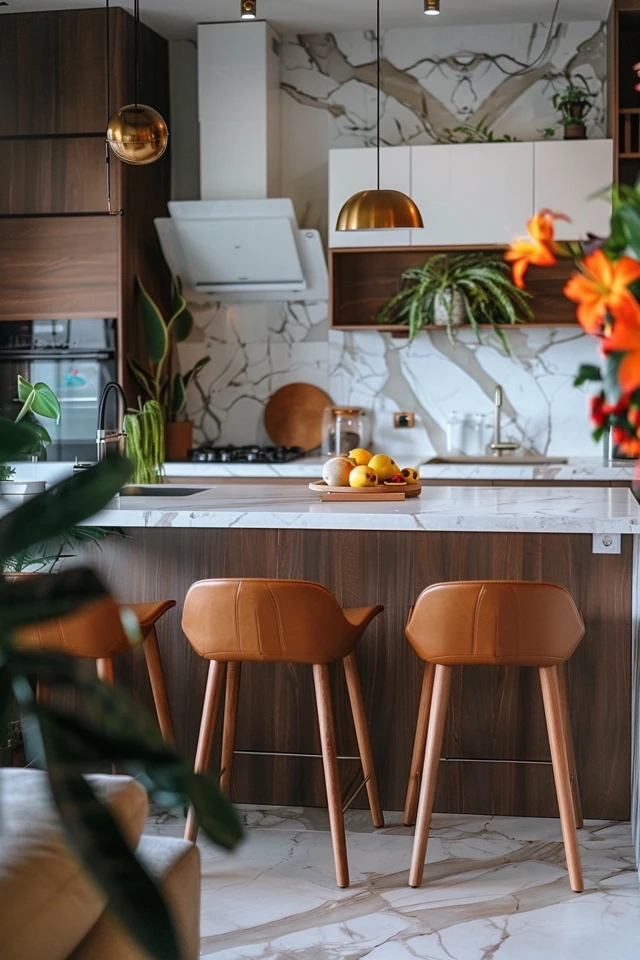 Beautiful Color Combinations for Brown Kitchens