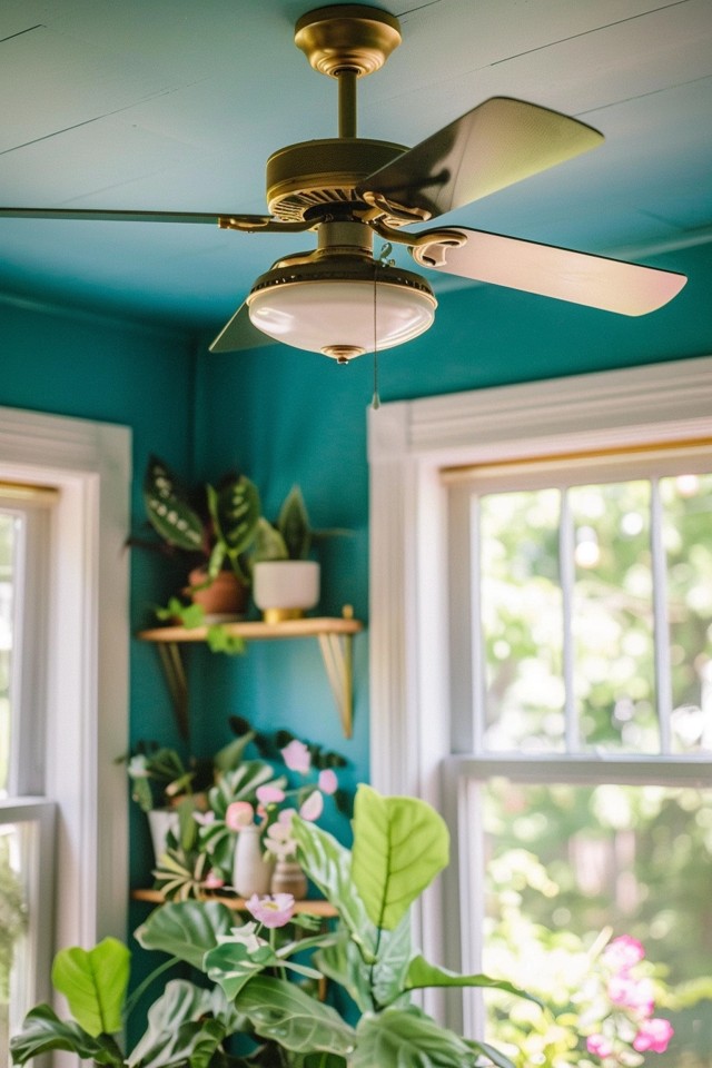 Creative Ceiling Fan Designs and Color Schemes