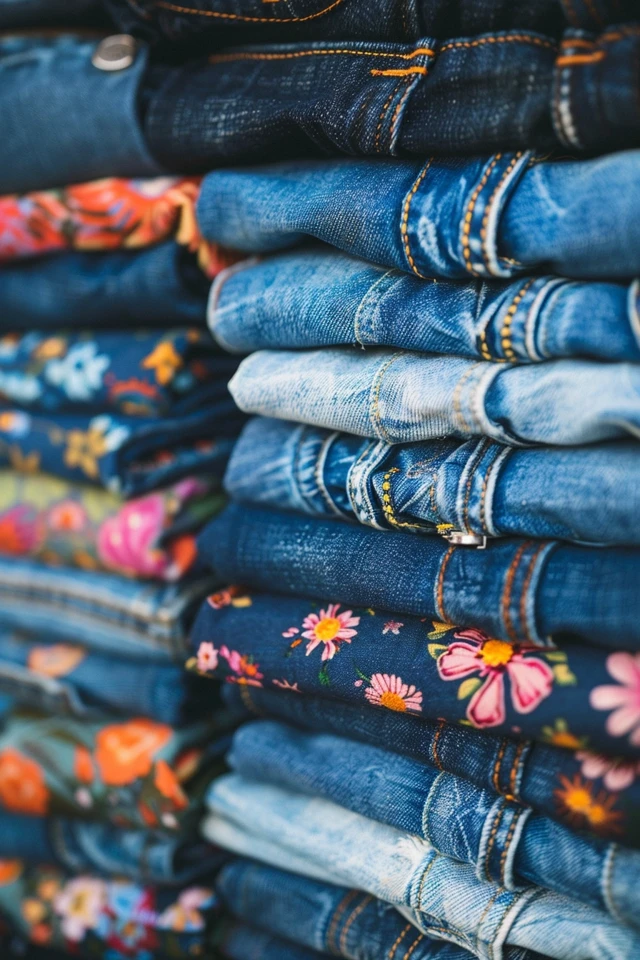 Organizing Jeans with Hooks and Hangers