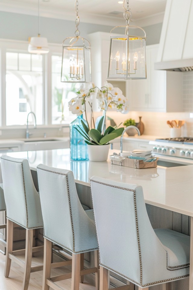 Shiplap Paneling and Iridescent Tile
