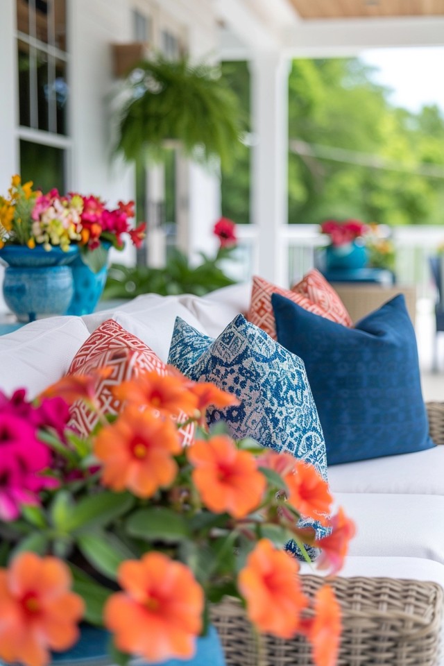 Cozy Seating for Beachy Patios