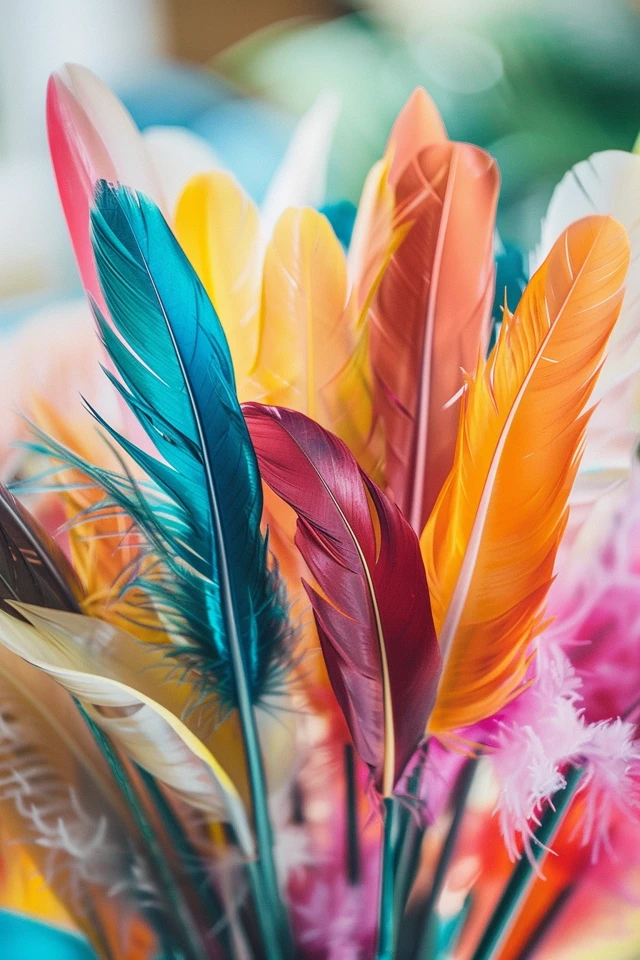 Winter Feather Wreath