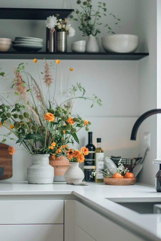 Open Shelving for an Airy and Minimalistic Look