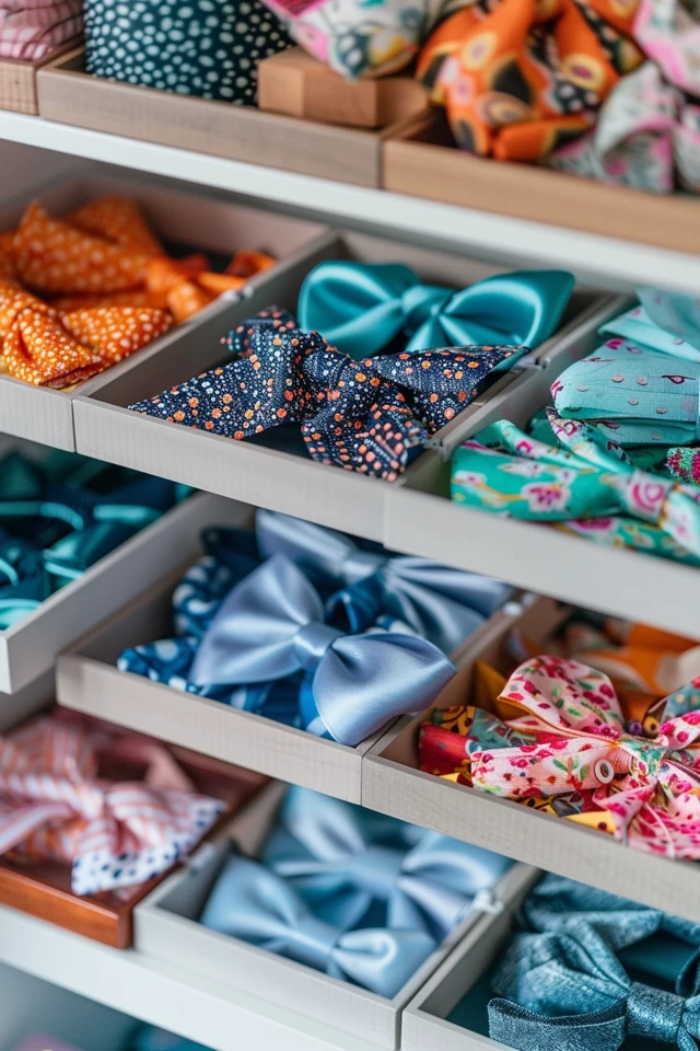 Chic Bow Organization Ideas for Crafty Spaces