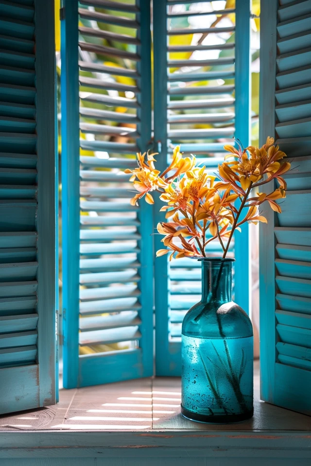 Elegant Shutters with Curtains Ideas for Homes