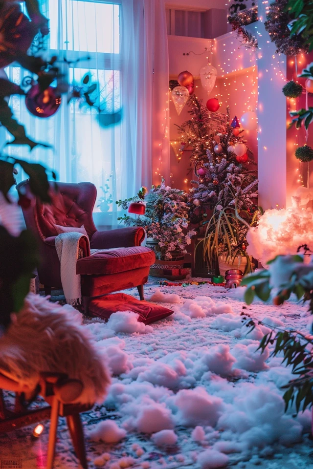 Creative Fake Snow Decoration Ideas for Winter