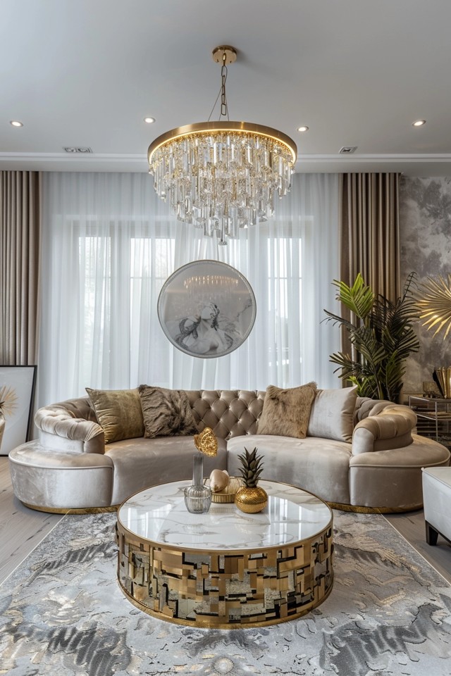 Decorate with Golden Accessories