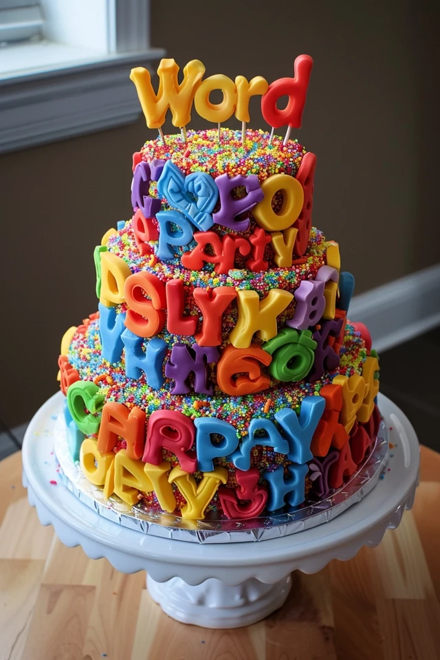 Creative Word Party Cake Ideas for Kids’ Birthdays