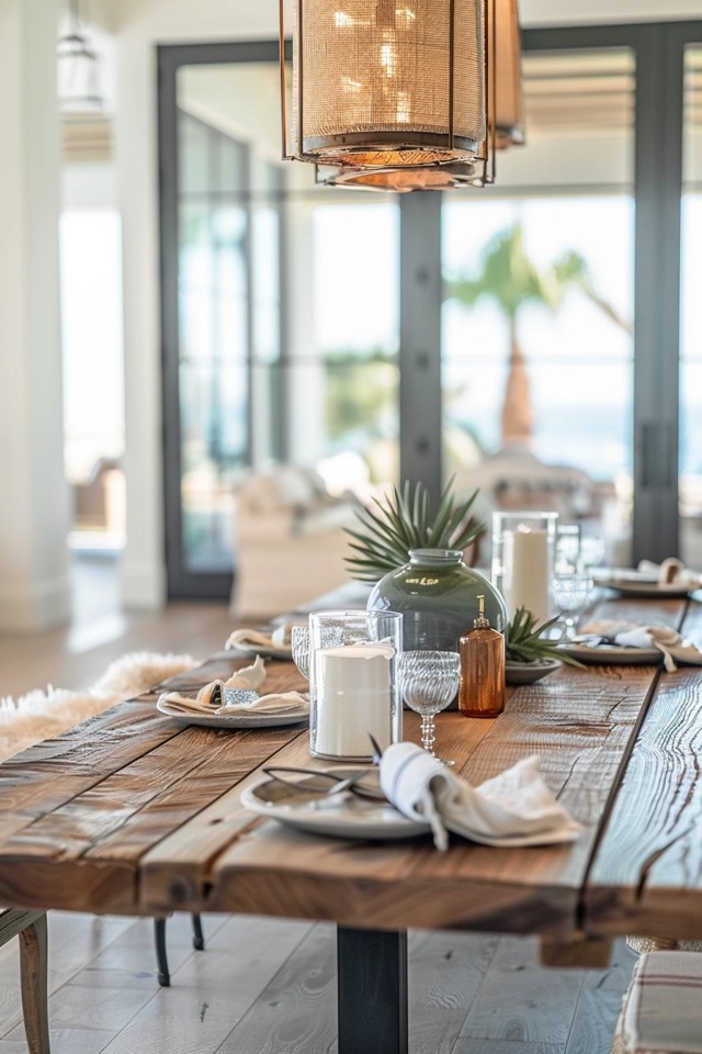 Coastal Dining Room Decor: Fresh and Inviting