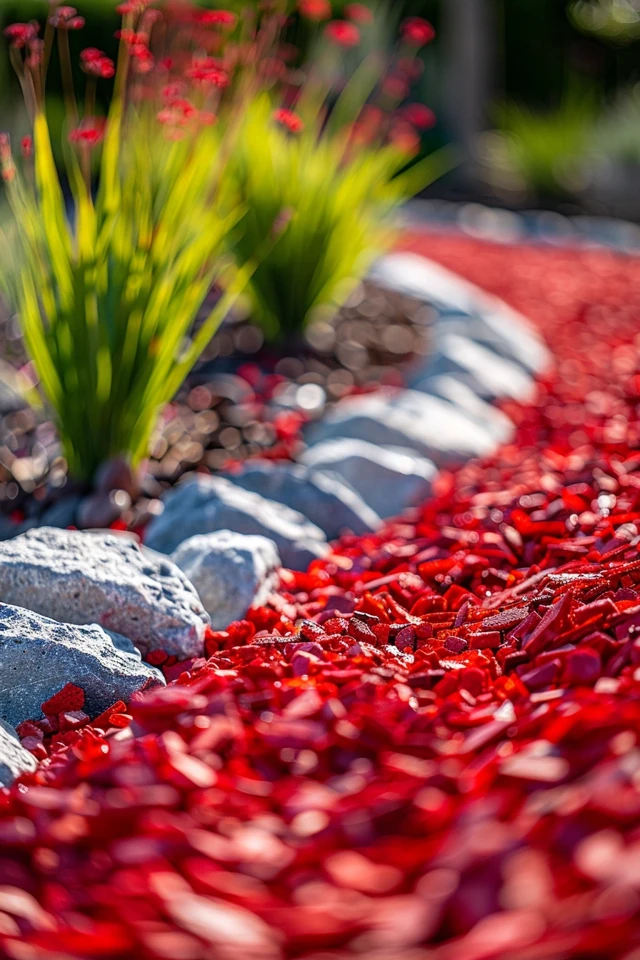 Red Mulch Landscaping Ideas for Vibrant Gardens