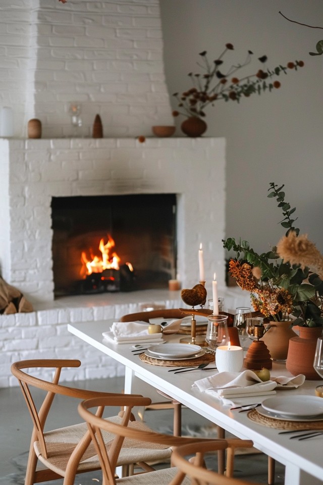 Creating the Perfect Dining Room with Fireplace