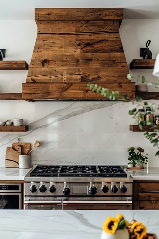 Rustic Farmhouse Range Hood Ideas for Your Kitchen