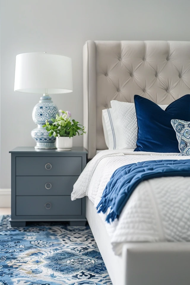 Accentuating Navy and Grey: Accessories and Textures