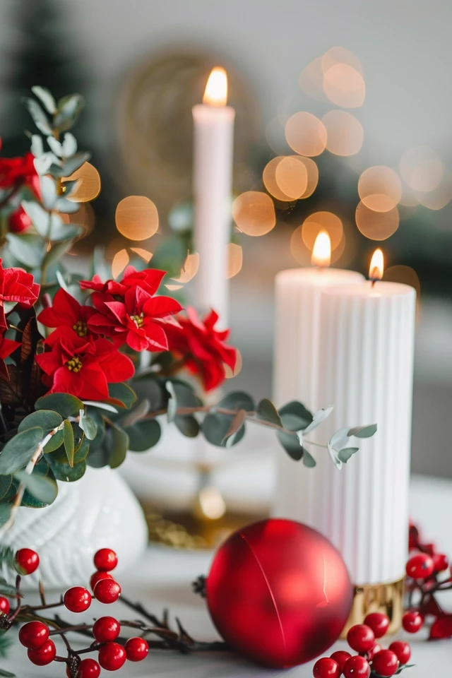 Red and White Christmas Decorations Ideas Inspo