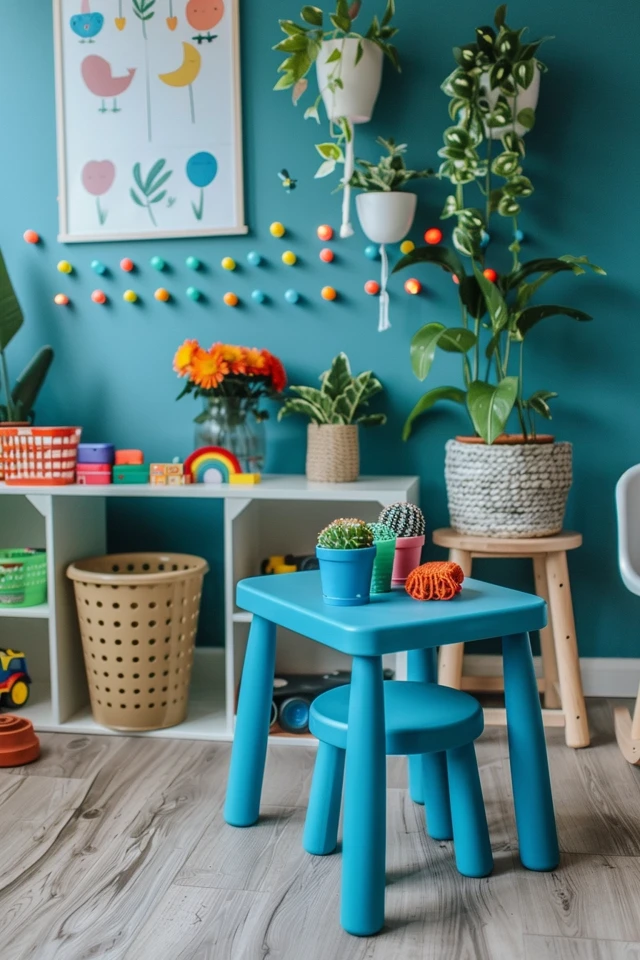Use a Fun Wallpaper for an Accent Wall