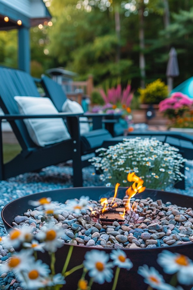 Wood Fire Pit Seating Ideas