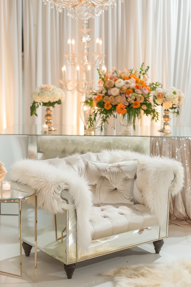 Elegant Glam Decor: Mirrored Tables