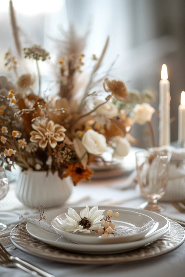Art Deco Inspired Thanksgiving Decor