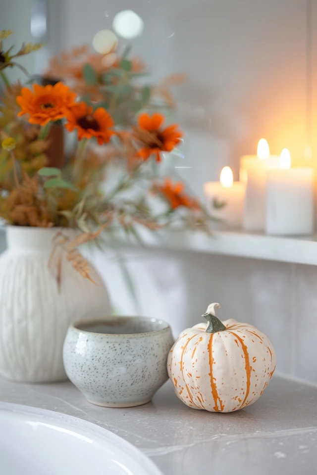 Elegant Thanksgiving Theme Bathroom Decor