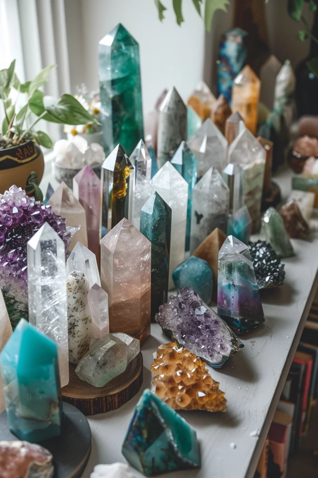 Air Plants with Crystals