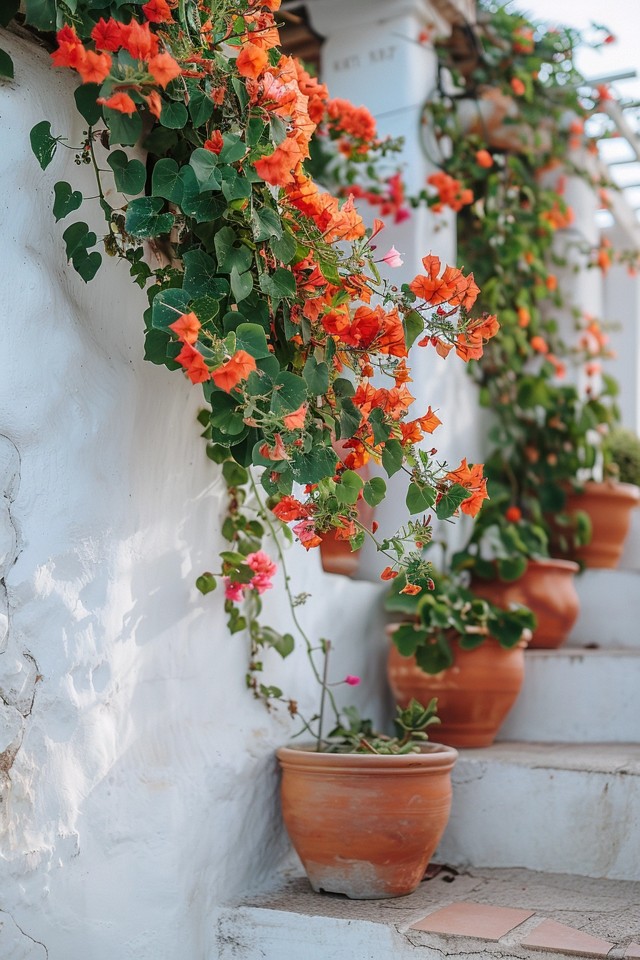 Beachy Boho Patio Decor with Vines