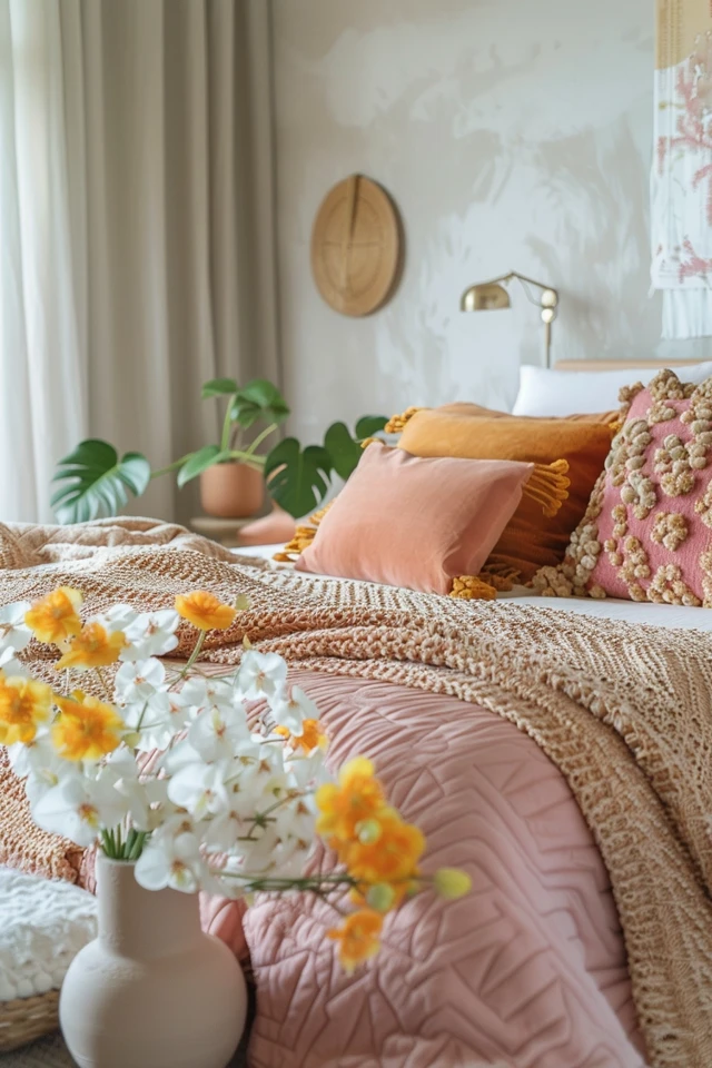 Loft-Style Beds for Utilizing the Full Height of the Ceiling.