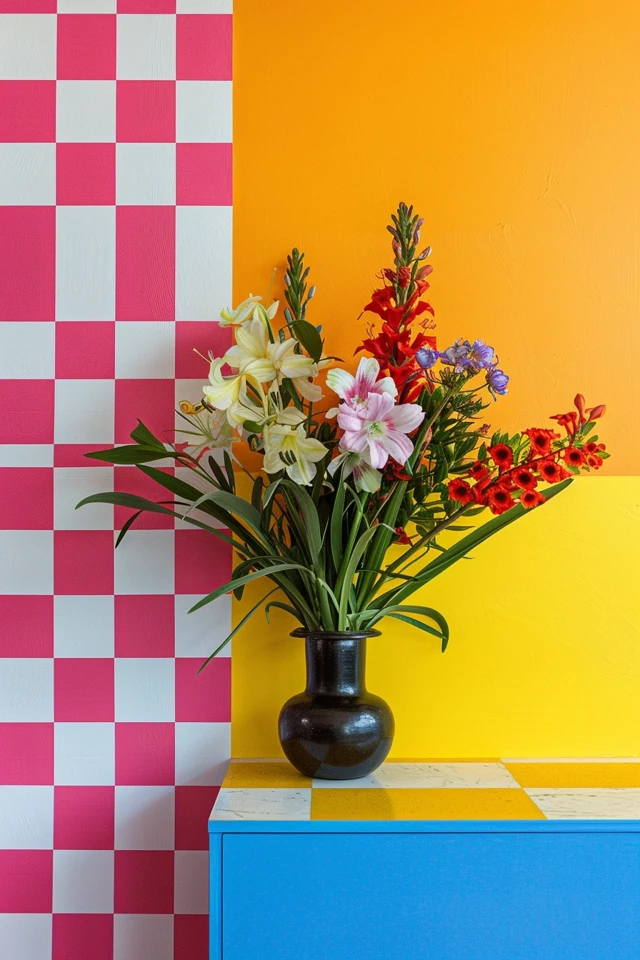 Checkered Painting Ideas for Creative Home Decor