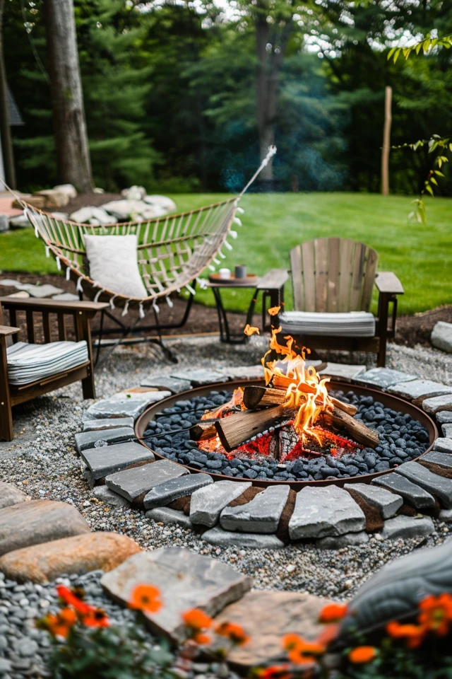 Stone Fire Pit Ideas for a Rustic Backyard Retreat