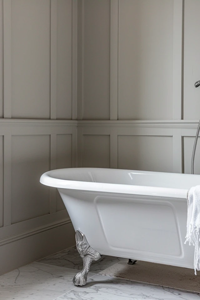 Wainscoting Trim in Bathrooms