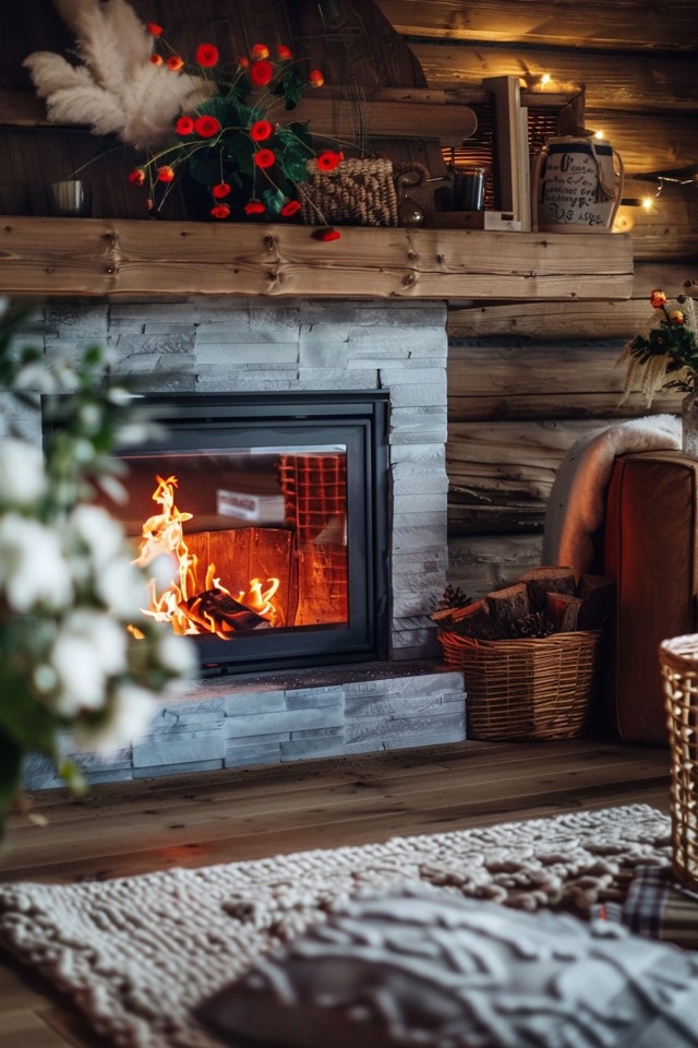 Inspiring Rustic Cabin Fireplace Ideas