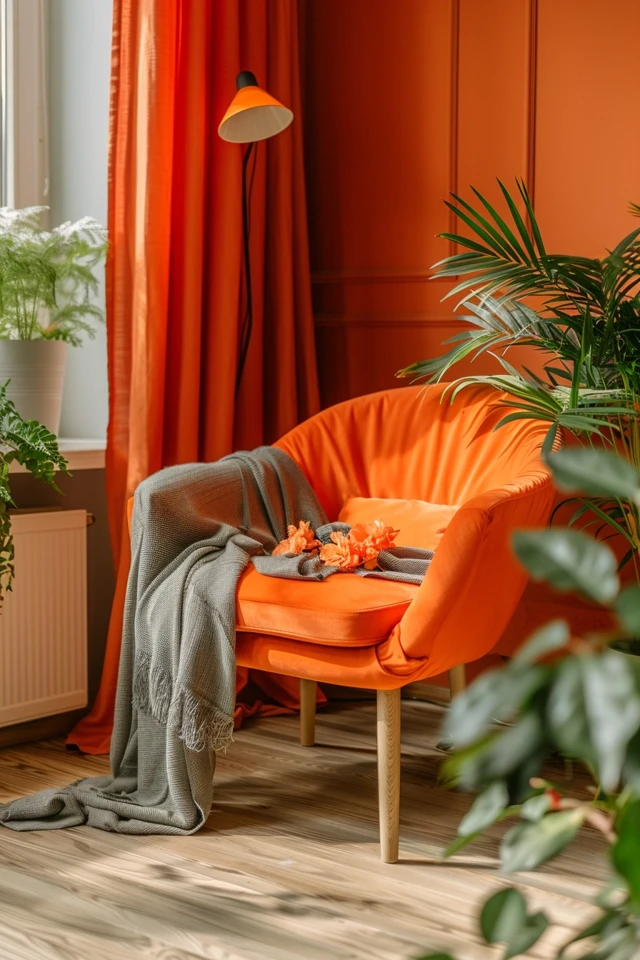 How to Incorporate Burnt Orange in Your Living Room