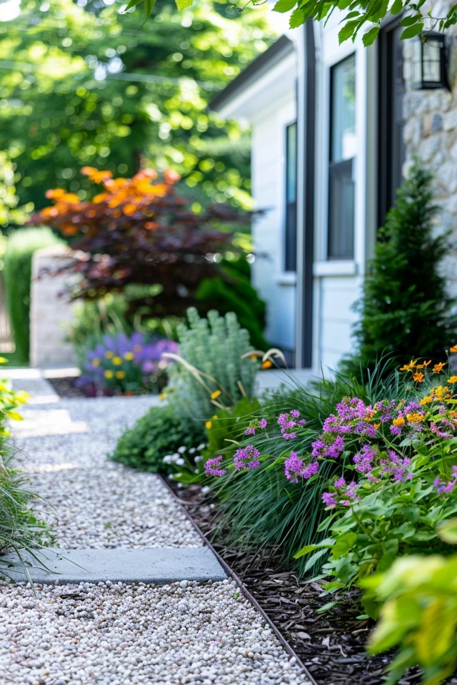 Cement Front Yard Ideas for Stylish Curb Appeal