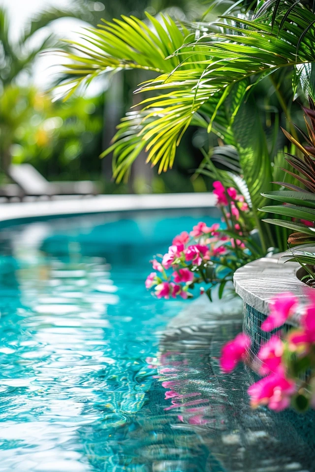 Integrating the Tropical Backyard with the Pool