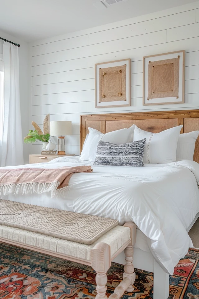 Floor-to-Ceiling Shiplap Walls for a Classic Modern Farmhouse Look