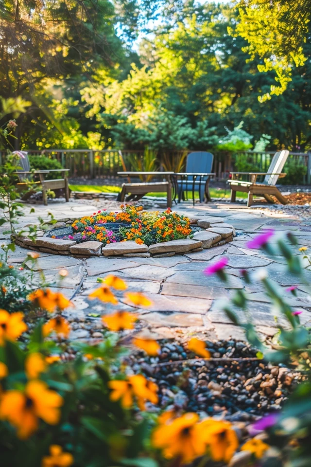 Warm Up Your Backyard: Flagstone Fire Pit Ideas