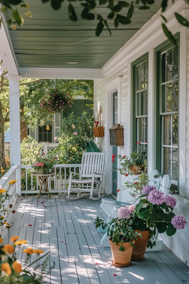 Charming Colonial Front Porch Ideas to Inspire