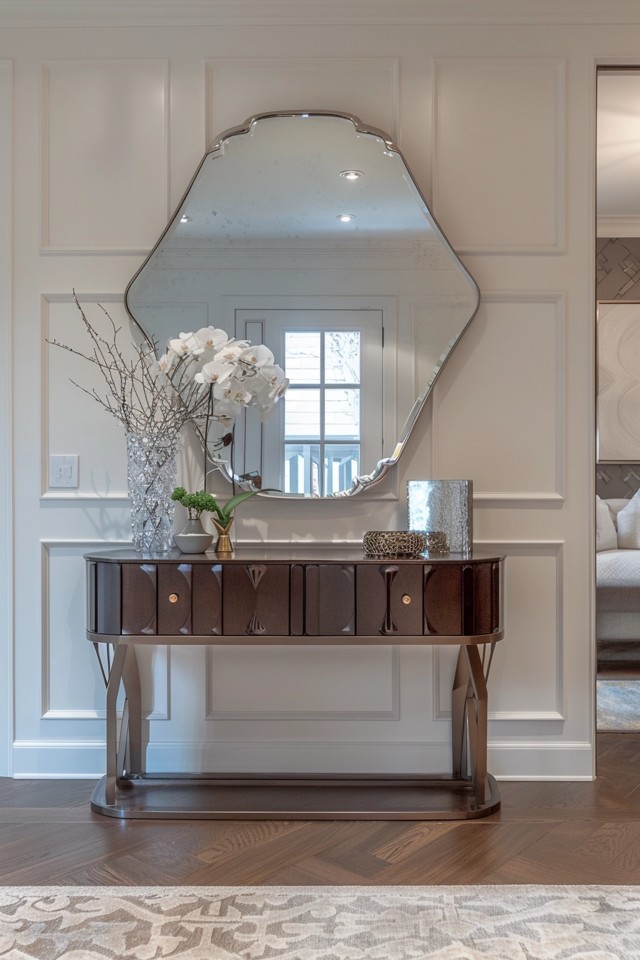 Glamorous Entryway: Crystal Accents