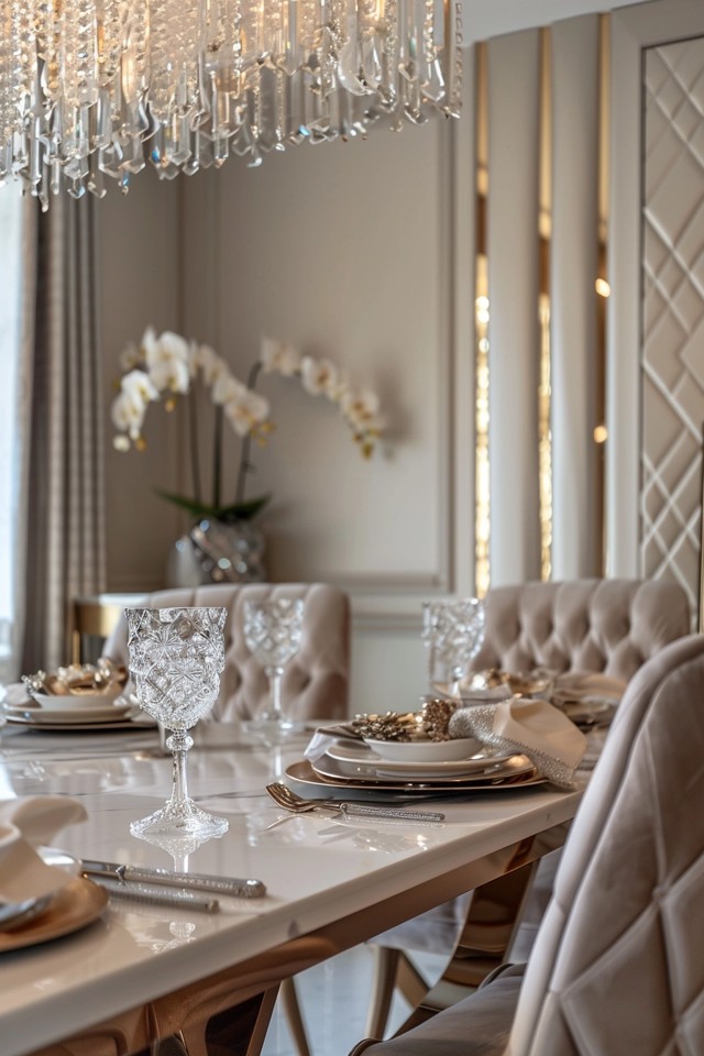 Opulent Glam Dining Room Inspiration