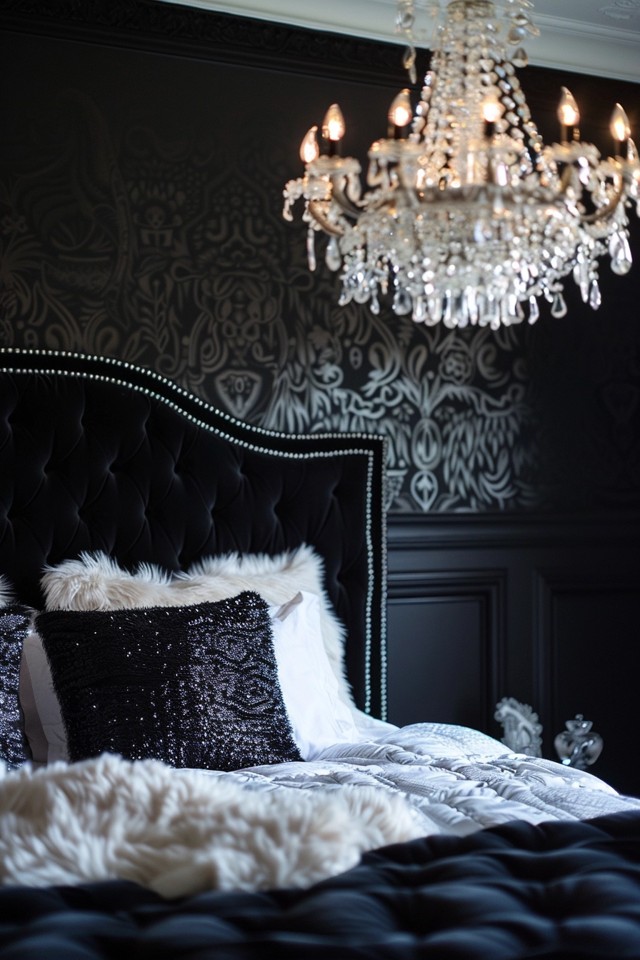 Beaded Bedroom Chandelier