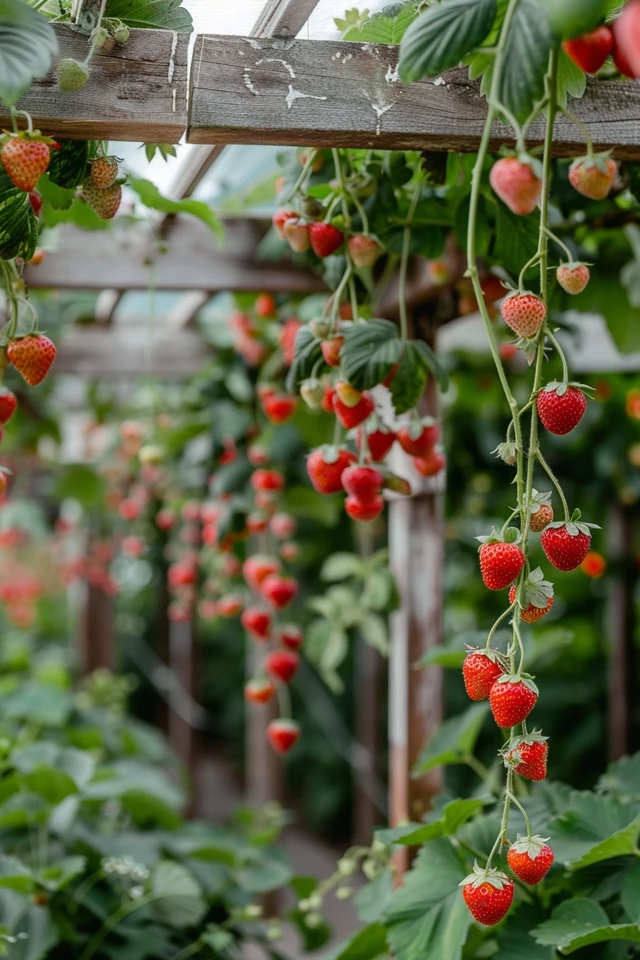 DIY Strawberry Trellis Options