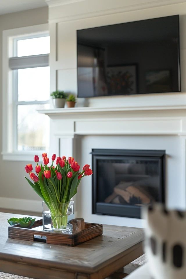 Blending the TV and Fireplace in Harmony