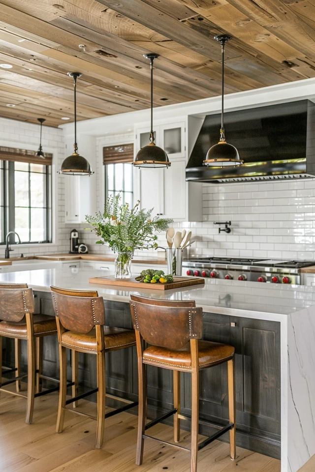 Make a Statement with a Shiplap Coffered Ceiling