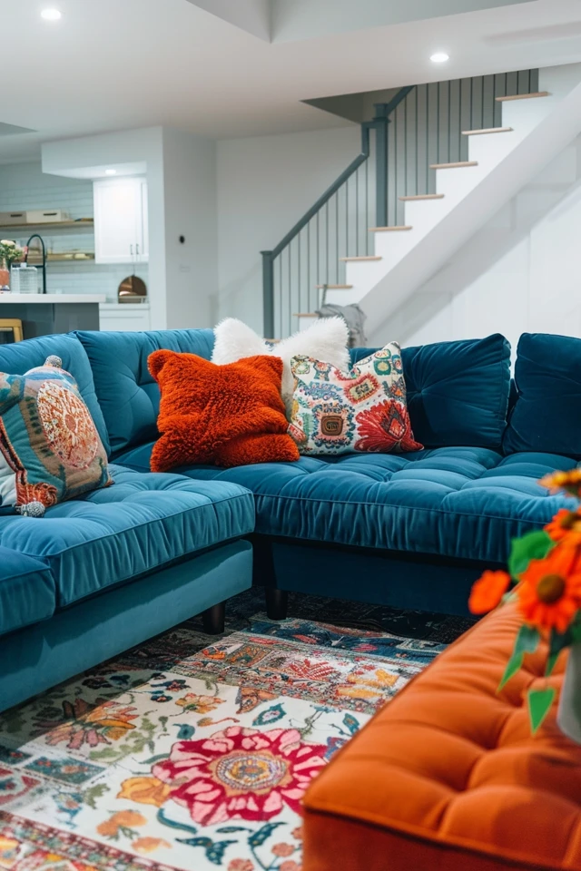 Finding the Perfect Basement Sectional