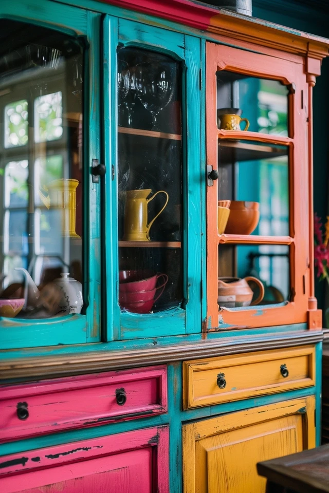 Transforming a Hutch Top into Wall Cabinets for the Laundry Room