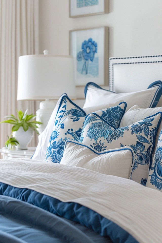 Sea-Inspired Artwork and Decorative Pillows