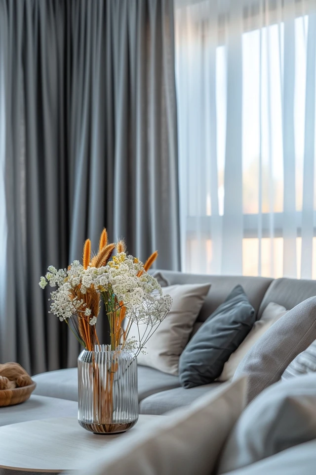 Chic Grey Living Room Curtain Ideas for Your Home