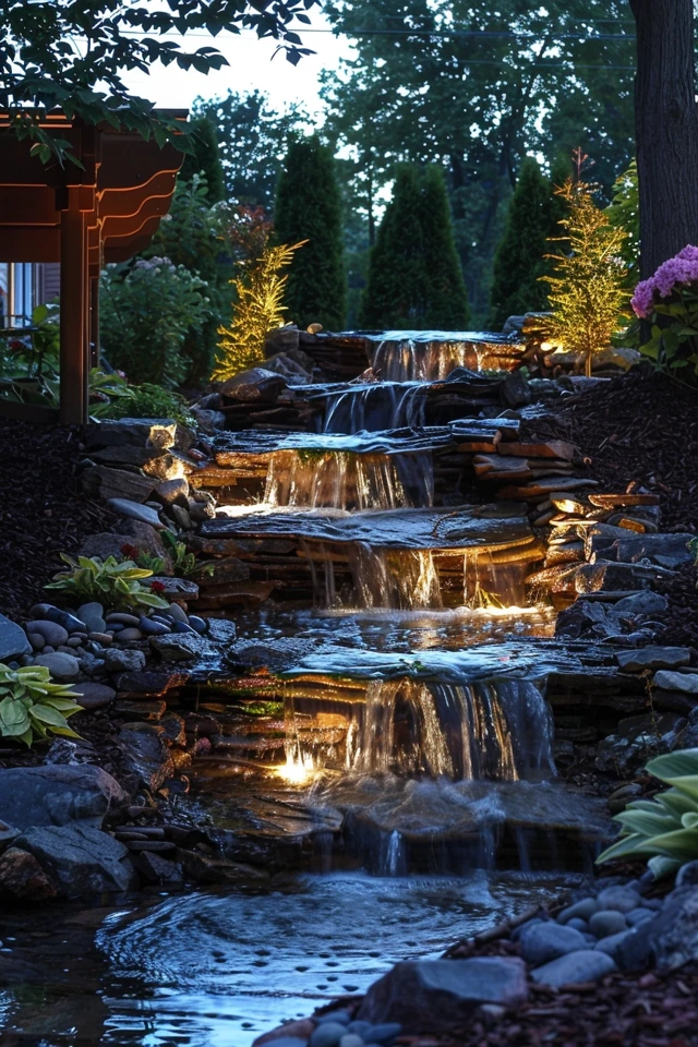 The Benefits of LED Outdoor Lighting for Waterfalls