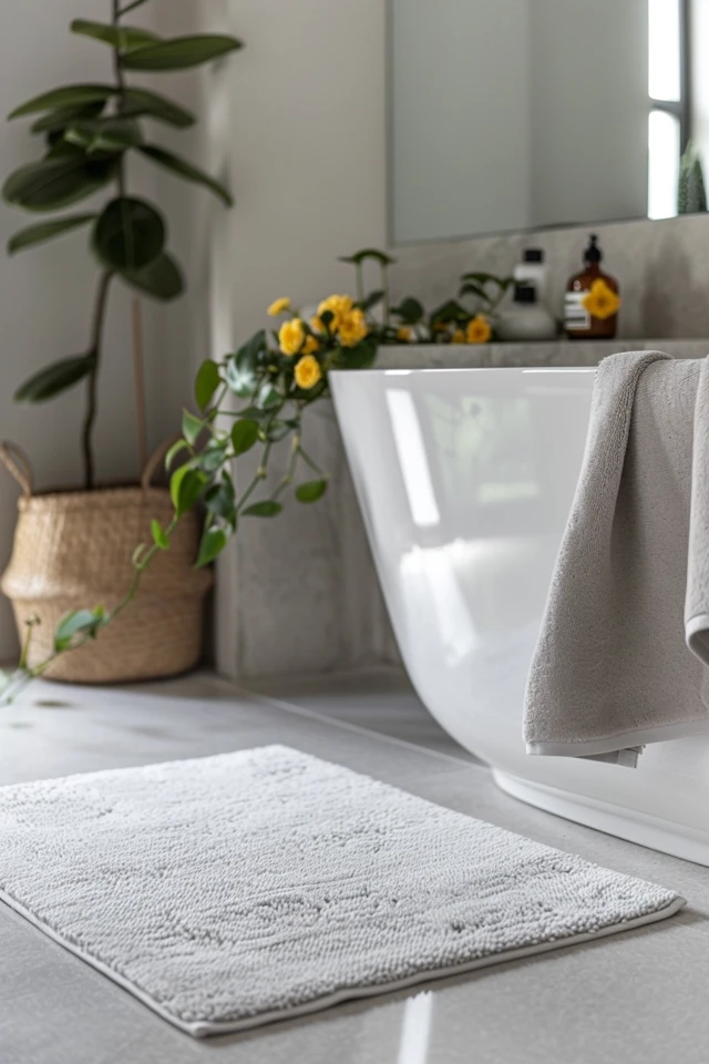 Vintage-Inspired Bathroom Rugs