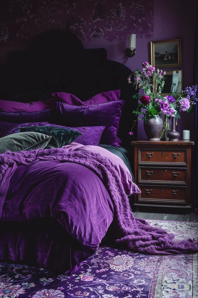 Elegant Gothic Bedroom Decor